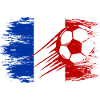 Frankreich Flagge Fußball used