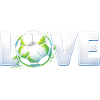 Love of Football Round Ball Design