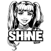 Shine Girl Mono Pop Art