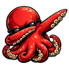 Dabbing Octopus Octopus Octopus Squid Design