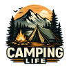 Camping Life Mountain Adventure Design