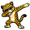 Dabbing Gepard Cheetah Leopard Design