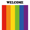LGBT welcome - safe space - gay ally
