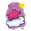 Warpig on a cloud