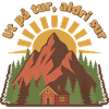 Wandern Niemals saure Retro-Berge