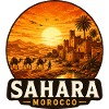 Sahara Morocco Desert Sunset