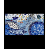 Mosaic Bicycle in Blue Tones