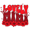 Lovely Mom – Red Flowers & Butterflies