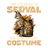 Serval in human costume