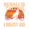 Denali Is Calling Cat Retro Sunset