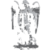 Gotischer Rock mit Engels-Design-Typografie