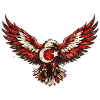 Winged Eagle Crescent Moon Star