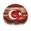 Drapeau turc du grunge