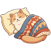 Le chat dort
