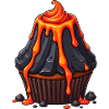 Volcanic Lava Cupcake