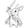 Warrior Rabbit with Sword