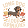 Dachshund with loud opinions