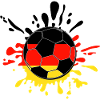 Flaggen-Splash Fußball Ball