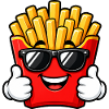 French fries Fast food Summer Sun