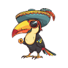 Toucan Bird Comic Funny Sombrero