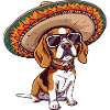 Beagle Dog Funny Sombrero