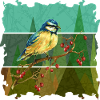Bunter Vogel