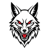 Wild Fox Maskottchen-Logo Sport-Gaming-Geschenk