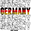 Grunge Germany Flag Typography