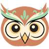 Sleepy Owl Cartoon Face