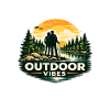 Camping Adventure Mountain Sunset Design