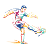 Soccer Stadium Tournament Team Player Graphic