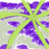 Laughing Neon Star Lavender Clouds