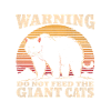Alaska Warning Giant Cats Retro Bear