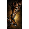Giraffes en éclipse dorée
