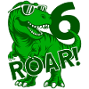 DINO 6 YEARS DINOSAUR 6TH BIRTHDAY