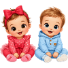 Babys Cartoon Junge Mädchen