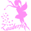 Pink Zauberfee mit Sternen