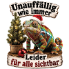 Chamäleon mit missglückter Tarnmission
