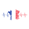 French Flag Heartbeat