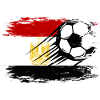 Ägypten Flagge Fußball 