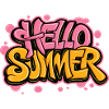 Hello Summer Street Style Graffiti