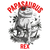 Papasaurus Rex Dinosaur Daddy Summer