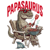 Papasaurus Dinosaur Barbecue King
