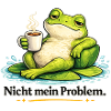 Frosch mit Kaffee – Nicht mein Problem