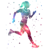Running Jogging Space Ladies Girl Runner