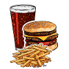 Burger Fries Cola Sticker