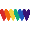Rainbow Hearts Pattern