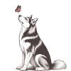 4. Siberian Husky Geschenk für Hundebesitzer