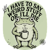 Coffee Frog Saying Image