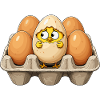 Chicks in the egg shaft